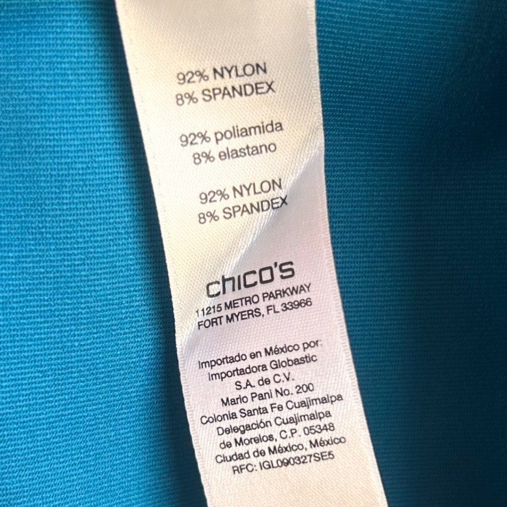 Chicos Tank Top Blue Small Or 0 - Picture 6 of 13
